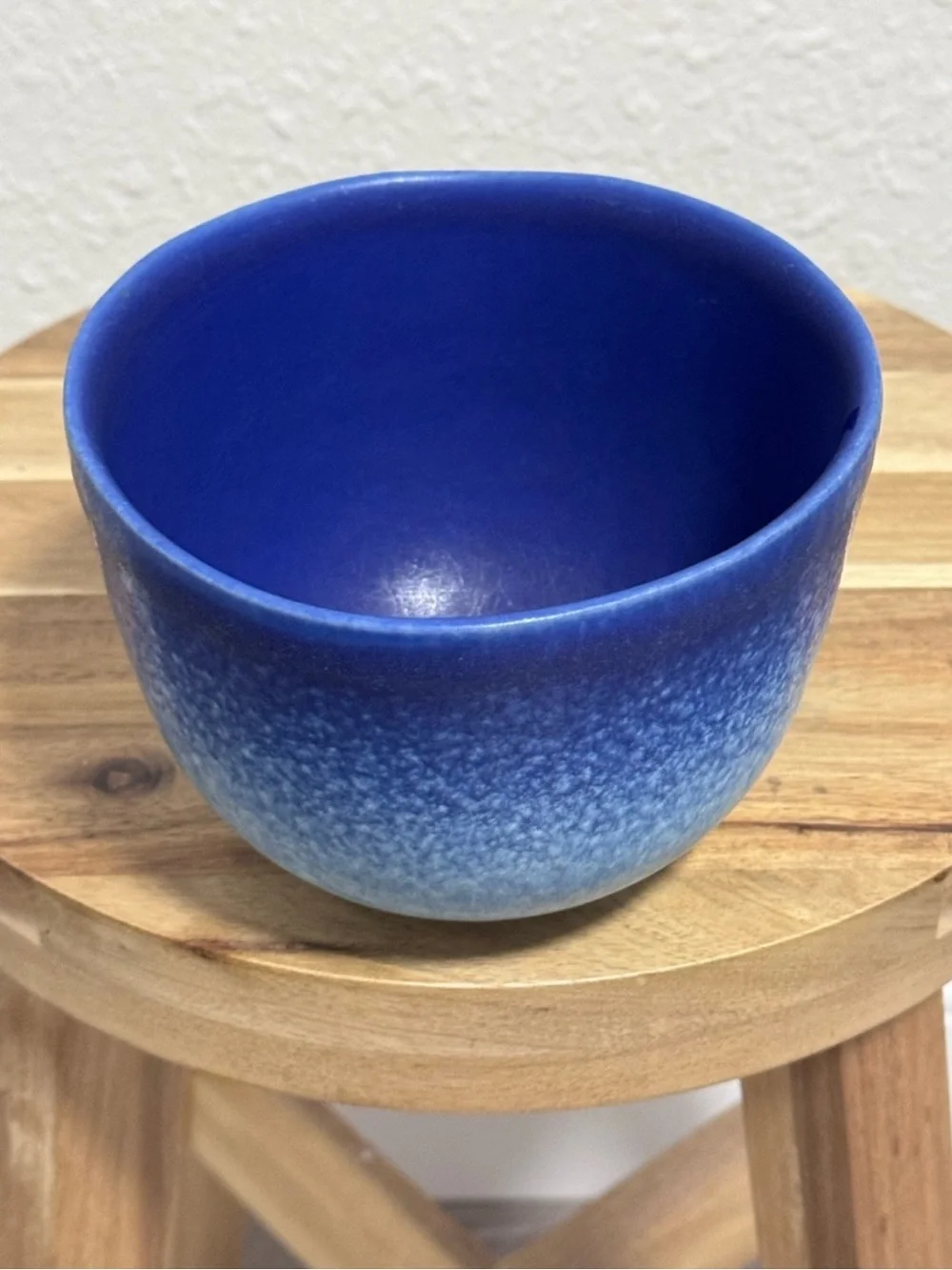 Anthropologie Dalila Ombre Bowl Azure Blue Stoneware